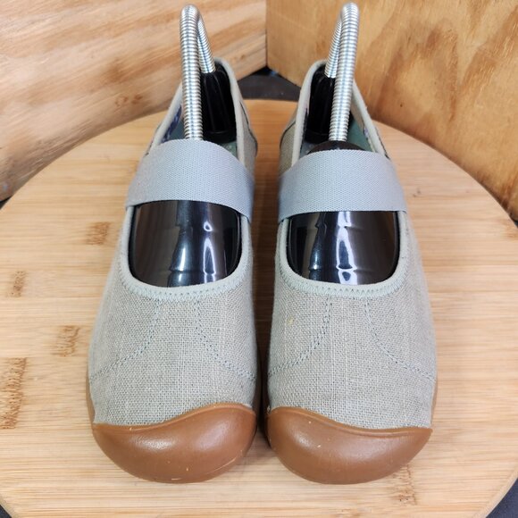 Keen Womens Sienna Mary Jane Canvas Flat Shoes - Picture 3 of 11